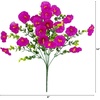 image:imageNearly Natural 14in UV Resistant Artificial Morning Glory Bush IndoorOutdoor  Set of 12Fuchsia