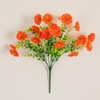 image:imageNearly Natural 14in UV Resistant Artificial Morning Glory Bush IndoorOutdoor  Set of 12Orange