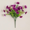 image:imageNearly Natural 14in UV Resistant Artificial Morning Glory Bush IndoorOutdoor  Set of 12Purple