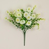 image:imageNearly Natural 14in UV Resistant Artificial Morning Glory Bush IndoorOutdoor  Set of 12White
