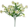 image:imageNearly Natural 14in UV Resistant Artificial Morning Glory Bush IndoorOutdoor  Set of 12White
