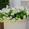 image:imageNearly Natural 14in UV Resistant Artificial Morning Glory Bush IndoorOutdoor  Set of 12White