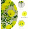 image:imageNearly Natural 14in UV Resistant Artificial Morning Glory Bush IndoorOutdoor  Set of 12Yellow