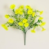 image:imageNearly Natural 14in UV Resistant Artificial Morning Glory Bush IndoorOutdoor  Set of 12Yellow