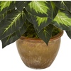 image:imageNearly Natural 18 in Artificial Dieffenbachia Plant in Ceramic Planter