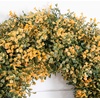 image:imageNearly Natural 18in PreLit Autumn Boxwood Artificial Fall Wreath with 25 Warm White LED Lights