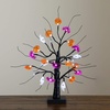 image:imageNearly Natural 18in PreLit Halloween Ghost Bats amp Pumpkins LED Lighted Ornament Tree