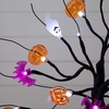 image:imageNearly Natural 18in PreLit Halloween Ghost Bats amp Pumpkins LED Lighted Ornament Tree