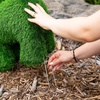 image:imageNearly Natural 18in UV Resistant Artificial Grass Garden Plush Topiary Puppy Dog  IndoorOutdoor