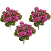 image:imageNearly Natural 19 in UVResistant Artificial Geranium Bush Set of 3Beauty