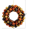 image:imageNearly Natural 19in Halloween Shatterproof JackoLantern Pumpkin Ornament Wreath