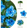 image:imageNearly Natural 19in UV Resistant Artificial Azalea Bush IndoorOutdoor  Set of 3Blue