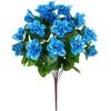 image:imageNearly Natural 19in UV Resistant Artificial Azalea Bush IndoorOutdoor  Set of 3Blue