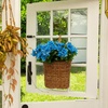 image:imageNearly Natural 19in UV Resistant Artificial Azalea Bush IndoorOutdoor  Set of 3Blue
