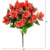 image:imageNearly Natural 19in UV Resistant Artificial Azalea Bush IndoorOutdoor  Set of 3Red