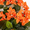 image:imageNearly Natural 19in UV Resistant Artificial Bougainvillea Bush IndoorOutdoor  Set of 4Orange