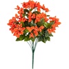 image:imageNearly Natural 19in UV Resistant Artificial Bougainvillea Bush IndoorOutdoor  Set of 4Orange
