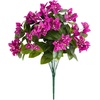 image:imageNearly Natural 19in UV Resistant Artificial Bougainvillea Bush IndoorOutdoor  Set of 4Purple