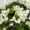 image:imageNearly Natural 19in UV Resistant Artificial Bougainvillea Bush IndoorOutdoor  Set of 4White
