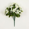image:imageNearly Natural 19in UV Resistant Artificial Bougainvillea Bush IndoorOutdoor  Set of 4White