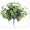 image:imageNearly Natural 19in UV Resistant Artificial Fittonia Bush IndoorOutdoor  Set of 3