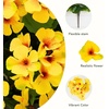image:imageNearly Natural 19in UV Resistant Artificial Geranium Bush IndoorOutdoor  Set of 3