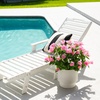 image:imageNearly Natural 19in UV Resistant Artificial Hibiscus Bush IndoorOutdoor  Set of 3Pink