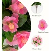 image:imageNearly Natural 19in UV Resistant Artificial Hibiscus Bush IndoorOutdoor  Set of 3Pink