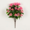 image:imageNearly Natural 19in UV Resistant Artificial Hibiscus Bush IndoorOutdoor  Set of 3Pink