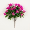 image:imageNearly Natural 19in UV Resistant Artificial Hibiscus Bush IndoorOutdoor  Set of 3Purple