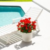 image:imageNearly Natural 19in UV Resistant Artificial Hibiscus Bush IndoorOutdoor  Set of 3Red