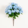 image:imageNearly Natural 19in UV Resistant Artificial Hydrangea Bush IndoorOutdoor  Set of 3Blue