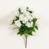 image:imageNearly Natural 19in UV Resistant Artificial Hydrangea Bush IndoorOutdoor  Set of 3White