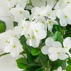 image:imageNearly Natural 19in UV Resistant Artificial Hydrangea Bush IndoorOutdoor  Set of 3White