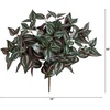 image:imageNearly Natural 19in UV Resistant Artificial Wandering Jew Bush IndoorOutdoor Set of 3