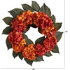 image:imageNearly Natural 20in Autumn Hydrangea Artificial Wreath