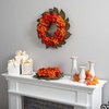 image:imageNearly Natural 20in Autumn Hydrangea Artificial Wreath