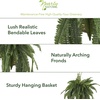 image:imageNearly Natural 22 in Artificial Boston Fern Hanging Basket for Home Decor22 in