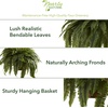 image:imageNearly Natural 22 in Artificial Boston Fern Hanging Basket for Home Decor36 in