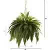 image:imageNearly Natural 22 in Artificial Boston Fern Hanging Basket for Home Decor36 in