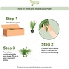 image:imageNearly Natural 22 in Artificial Boston Fern Plant in Sandstone Planter