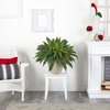 image:imageNearly Natural 22 in Artificial Boston Fern Plant in Sandstone Planter