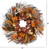 image:imageNearly Natural 22in Autumn Dahlia and Berries Artificial Fall Wreath