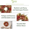 image:imageNearly Natural 24 in Artificial Fall Wreath for Front Door Wall Home Decor