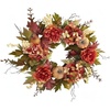 image:imageNearly Natural 24 in Artificial Fall Wreath for Front Door Wall Home Decor