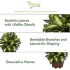 image:imageNearly Natural 24 in Artificial Golden Dieffenbachia Plant with Pot