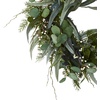 image:imageNearly Natural 24 in Eucalyptus and Mixed Greens Artificial Wreaths