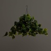 image:imageNearly Natural 24Inch UV Resistant Artificial Pothos Plant  IndoorOutdoor Hanging Basket with 50 Warm White LED Lights Battery Operated