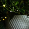 image:imageNearly Natural 24Inch UV Resistant Artificial Pothos Plant  IndoorOutdoor Hanging Basket with 50 Warm White LED Lights Battery Operated