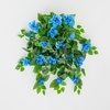 image:imageNearly Natural 24in UV Resistant Artificial Azalea Hanging Plant IndoorOutdoor  Set of 3Blue